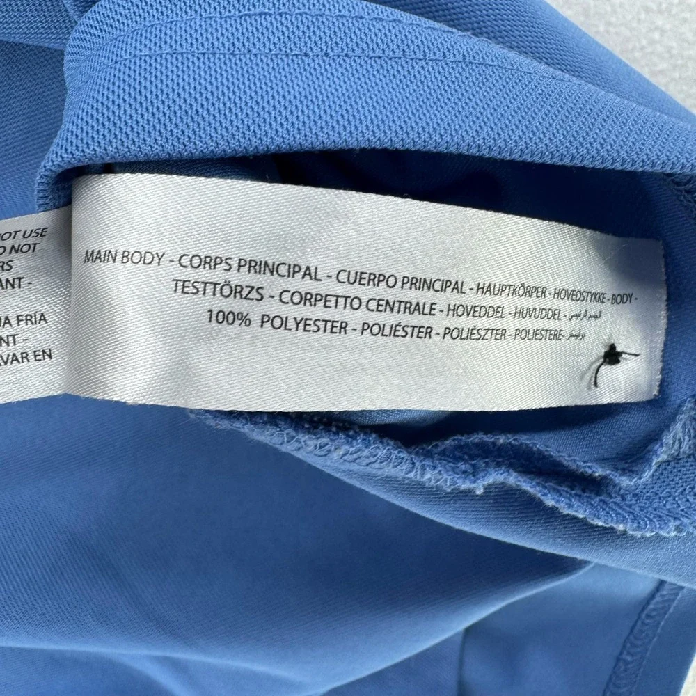 Ariat Golf Shirt Mens Large Blue AriatTek Heat Series Performance Short Sleeve - Picture 4 of 10